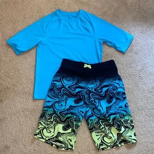 Swimming shirt and short set (BOYS)
